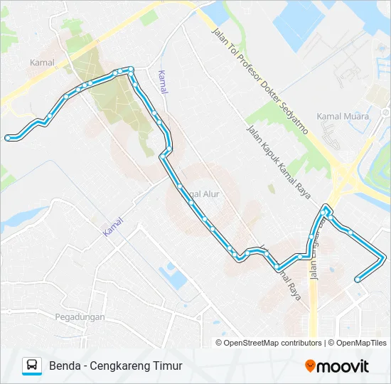 JAK78A Bus Line Map
