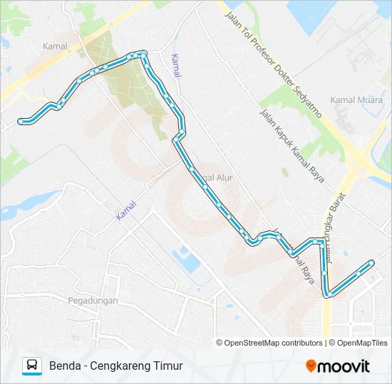 JAK78A Bus Line Map