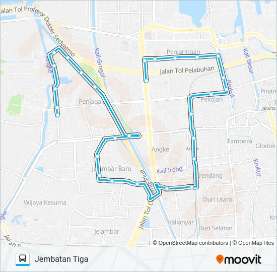 JAK78B Bus Line Map