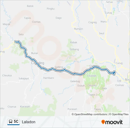 5C Bus Line Map