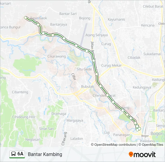 6A Bus Line Map