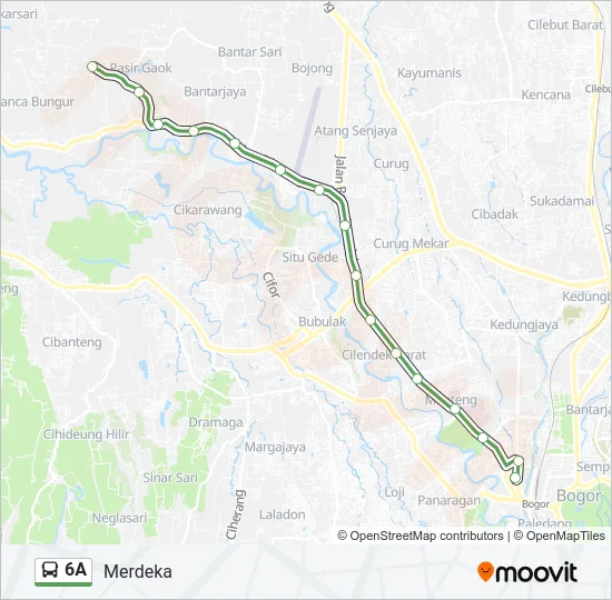 6A Bus Line Map