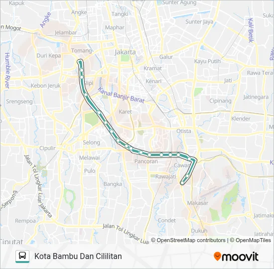 9A Route: Schedules, Stops & Maps - Kota Bambu Dan Cililitan (Updated)