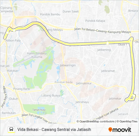 B41 Route: Schedules, Stops & Maps - Cawang Sentral Dan Komsen (Updated)