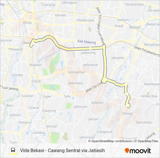 Rute B41: Jadwal, Pemberhentian & Peta - Vida Bekasi (Diperbarui)