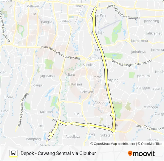 D11 Bus Line Map
