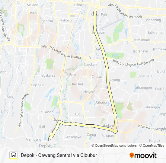 D11 Bus Line Map
