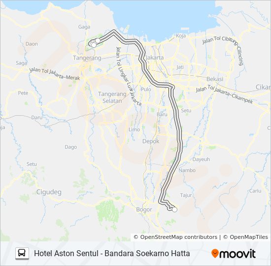 City Bus Route Near Me Damri Sentul City Route Schedules Stops Maps Bandara Soekarno Hatta Updated