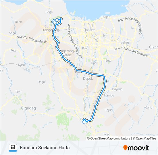 JAC SENTUL CITY bus Line Map