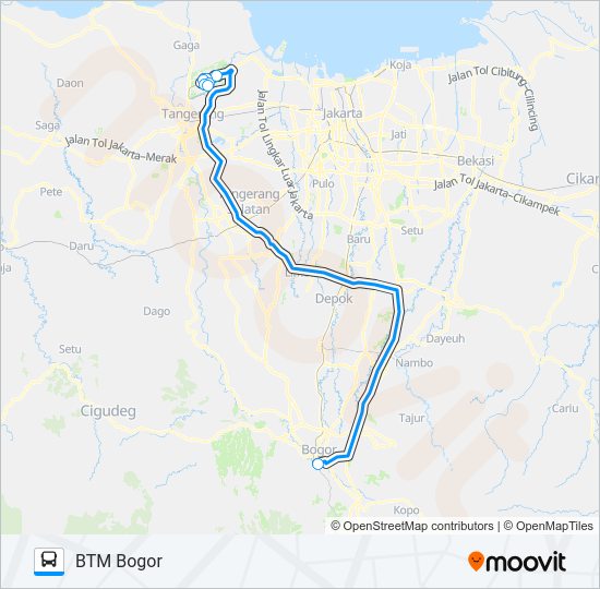 JAC SENTUL CITY bis Peta Jalur