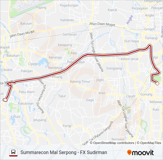 JRC SMS Bus Line Map