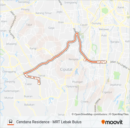 GLAD Bus Line Map