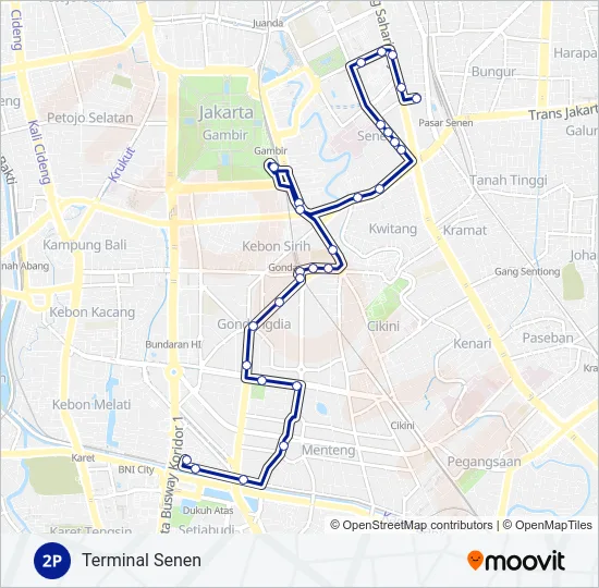 2P Bus Line Map