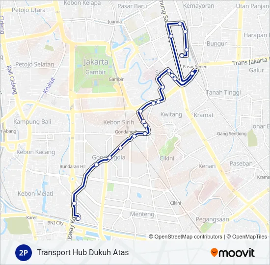 2P Bus Line Map