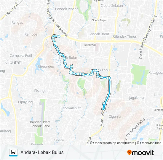 JAK3 Bus Line Map