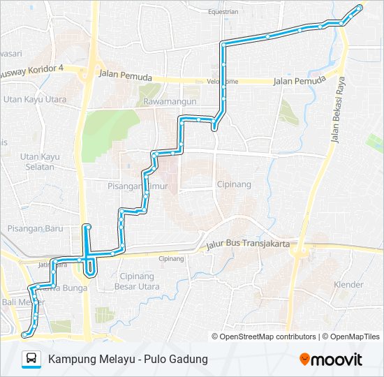 Rute Jak41: Jadwal, Pemberhentian & Peta - Kampung Melayu (Diperbarui)