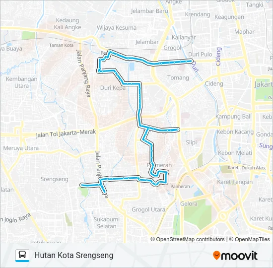 JAK56 Bus Line Map