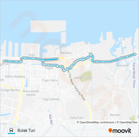 JAK15 Bus Line Map