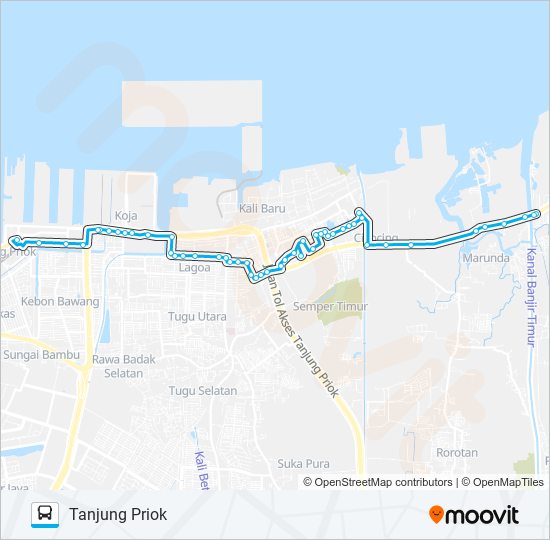 Rute Jak15: Jadwal, Pemberhentian & Peta - Tanjung Priok (Diperbarui)