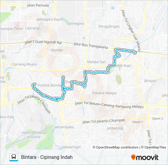 JAK85 Bus Line Map