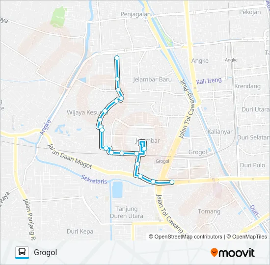JAK4 Bus Line Map