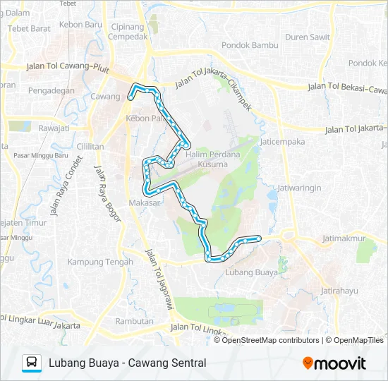 JAK20 Bus Line Map