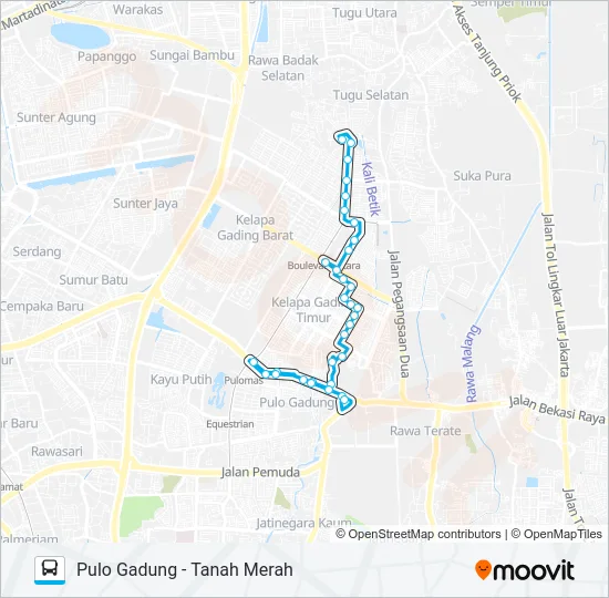 JAK112 Bus Line Map
