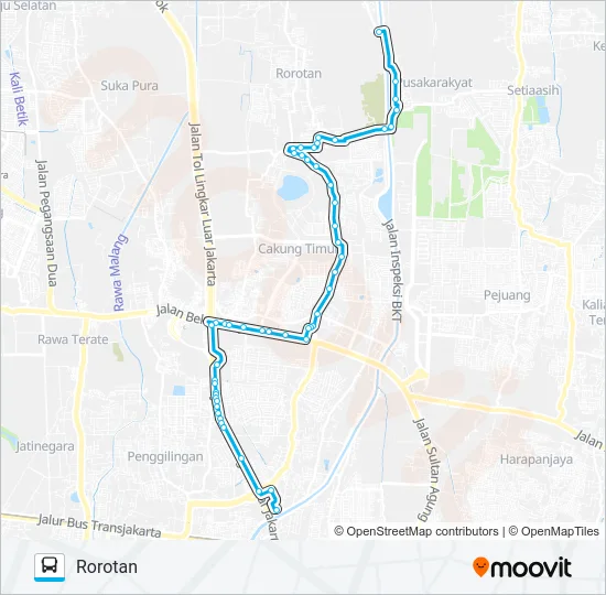 JAK27 Bus Line Map