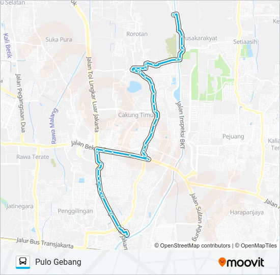 JAK27 Bus Line Map