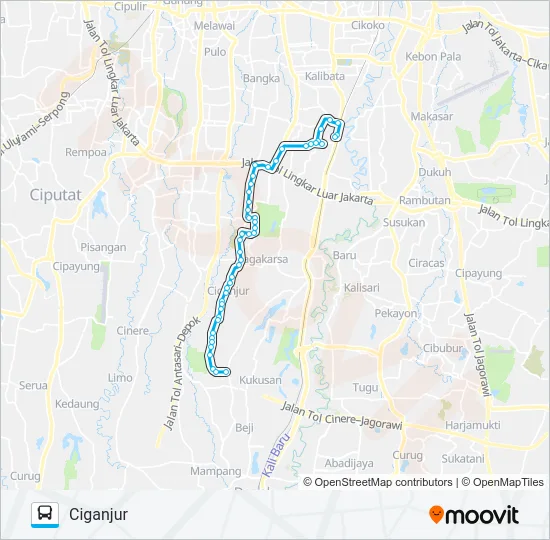 JAK47 Bus Line Map