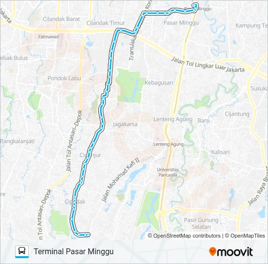 JAK47 Bus Line Map