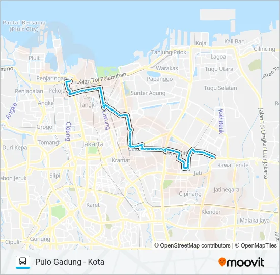 JAK33 Bus Line Map