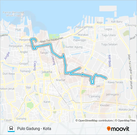 JAK33 Bus Line Map