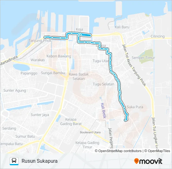 JAK29 Bus Line Map