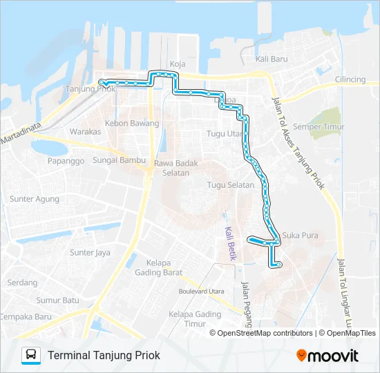 JAK29 Bus Line Map