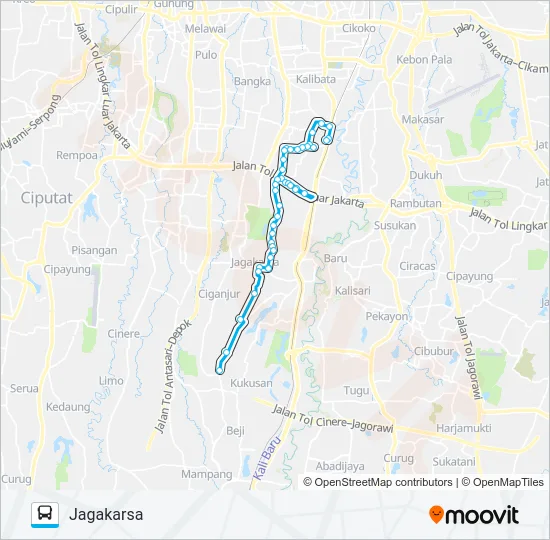 JAK46 Bus Line Map