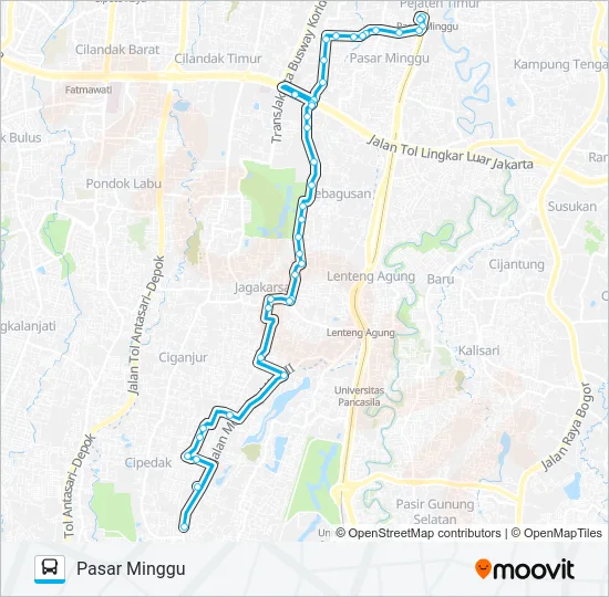 JAK46 Bus Line Map