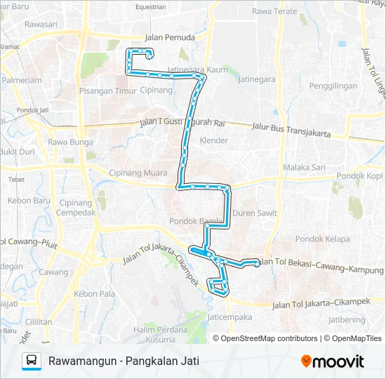 JAK35 Bus Line Map