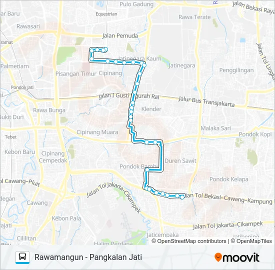 JAK35 Bus Line Map