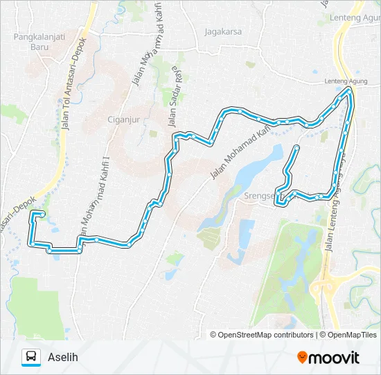 JAK64 Bus Line Map