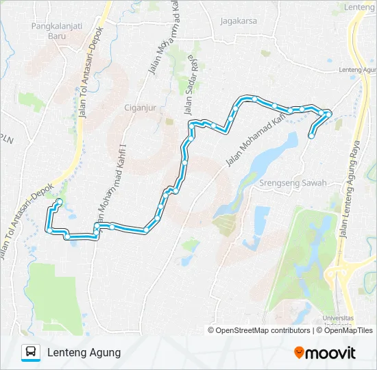JAK64 Bus Line Map