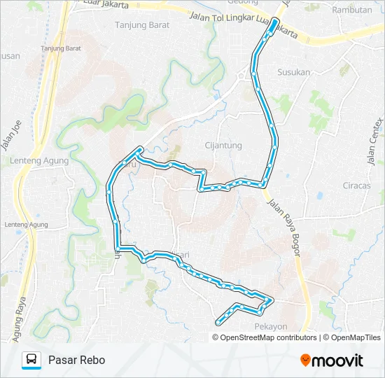 JAK25 Bus Line Map
