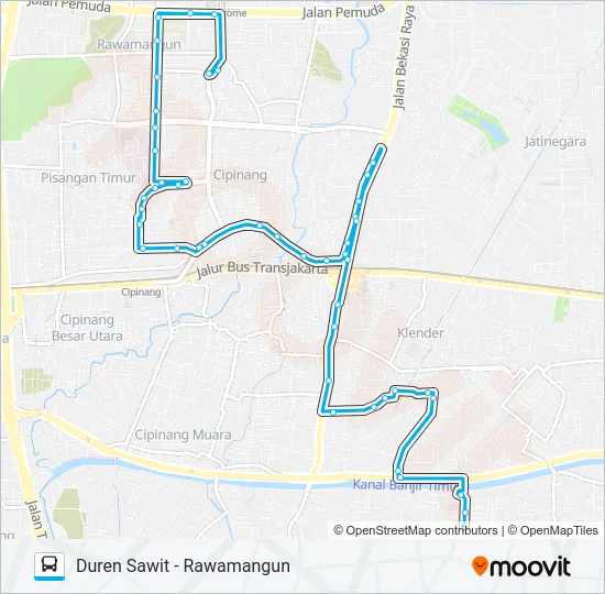 JAK26 Bus Line Map