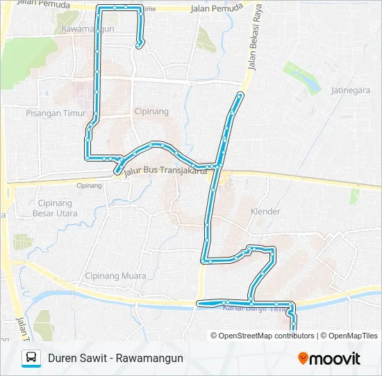 JAK26 Bus Line Map