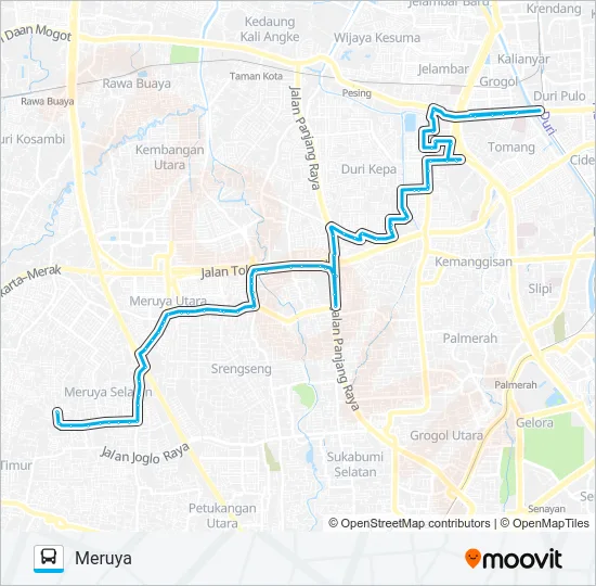 JAK30 Bus Line Map