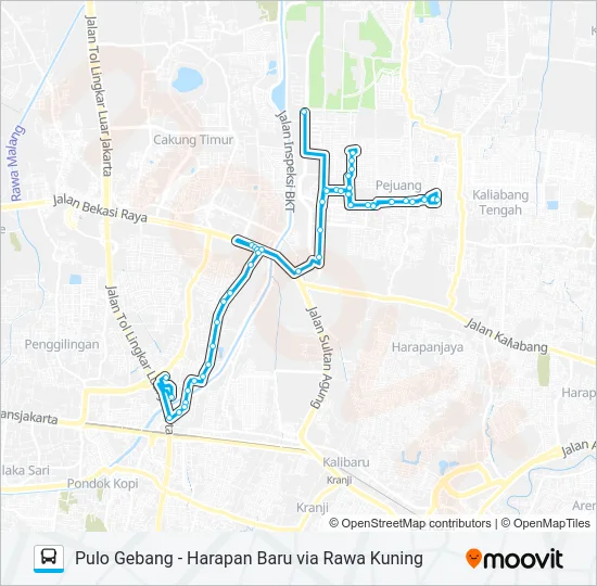JAK40 Bus Line Map