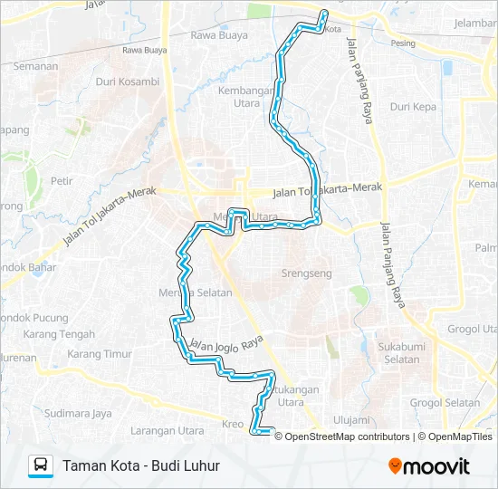 JAK51 Bus Line Map