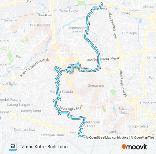 JAK51 Bus Line Map
