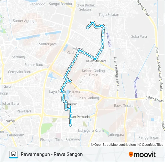 JAK59 Bus Line Map