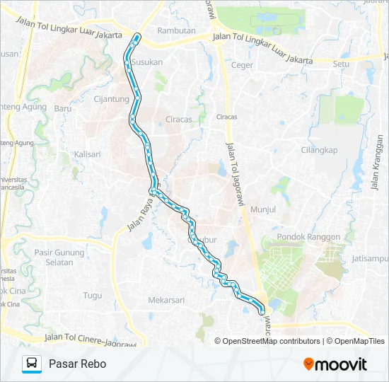 JAK28 Bus Line Map